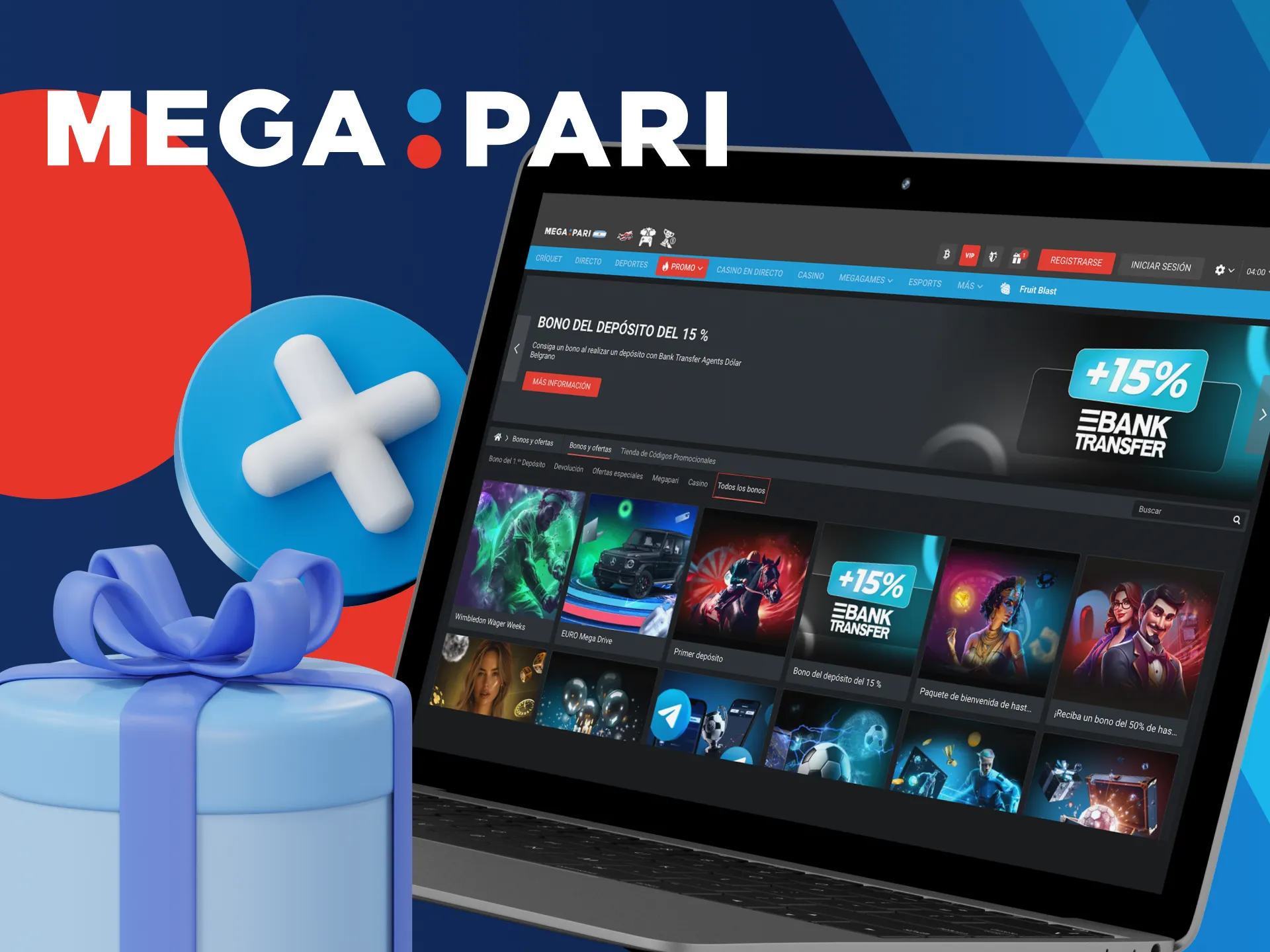 Bonos sin depósito para nuevos jugadores en Megapari.