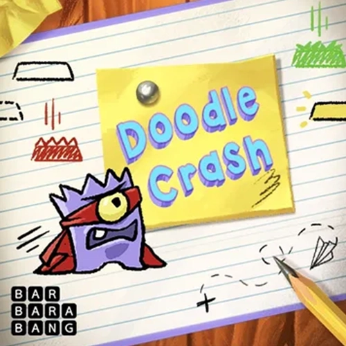 Salta más alto en Doodle Crash para ganar más en Megapari.