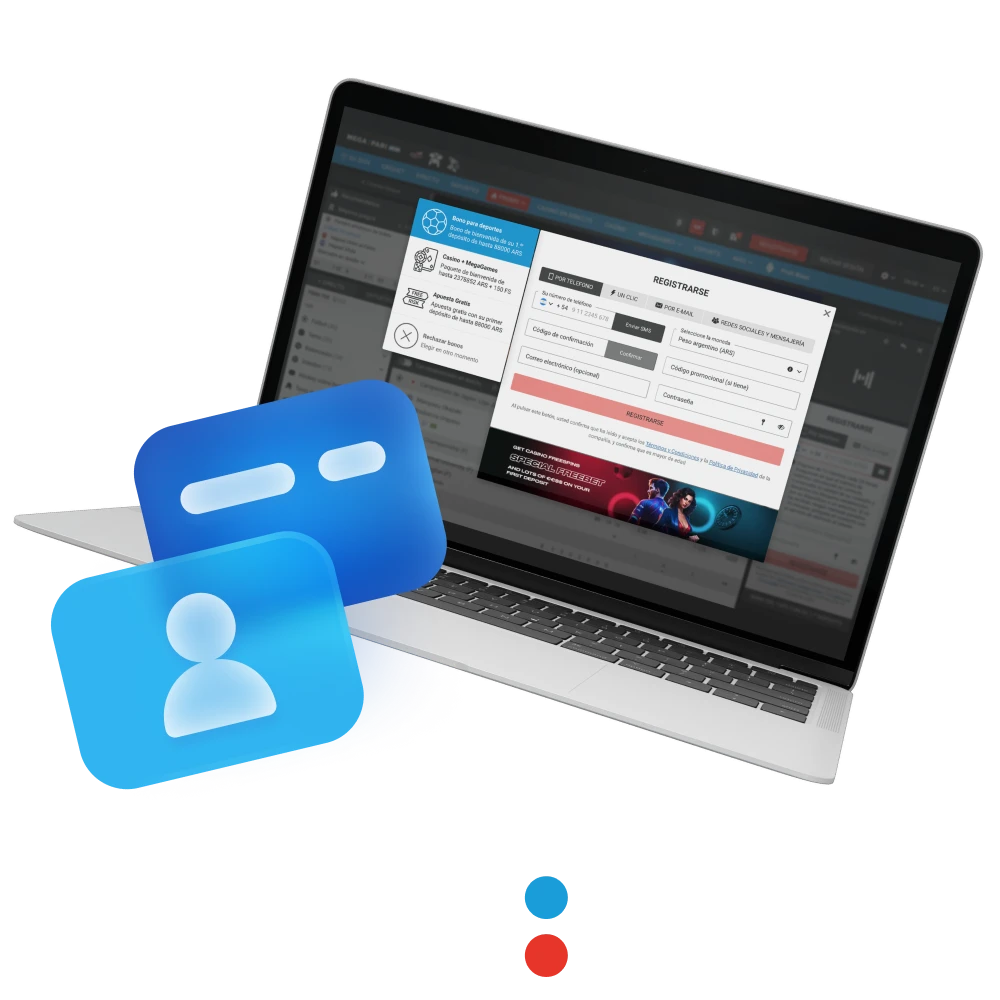 Instrucciones para registrarse y verificar con Megapari en Argentina.