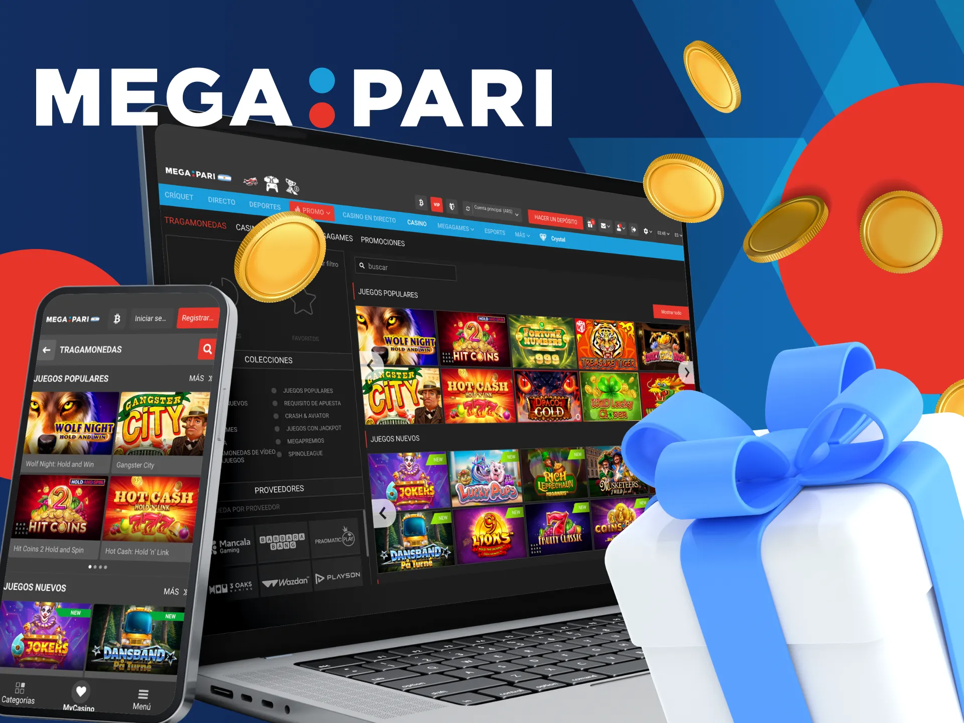 No pierdas la oportunidad de conseguir bonos Megapari por jugar a las tragamonedas.