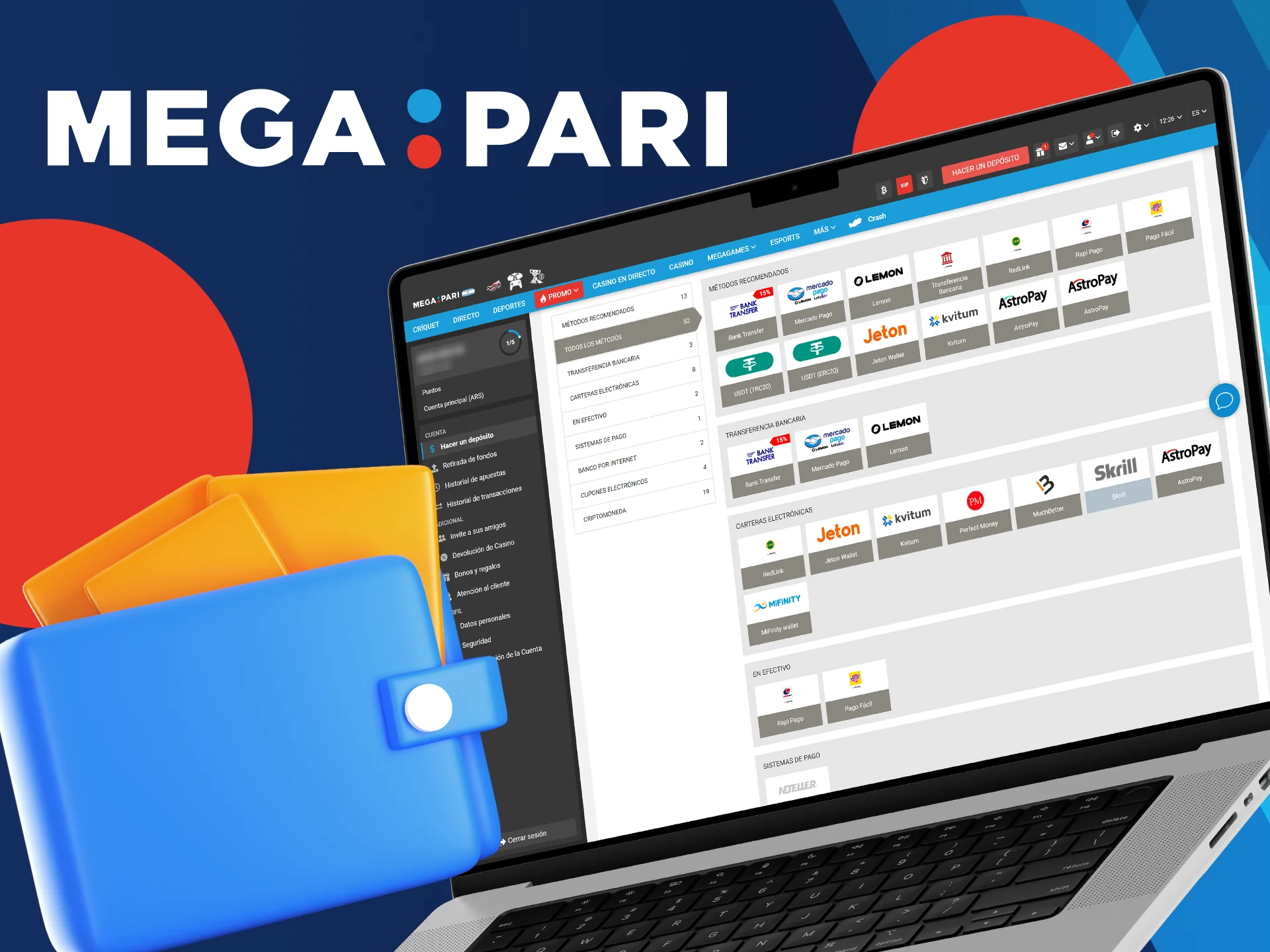 Descubra los sistemas de pago disponibles en Megapari.