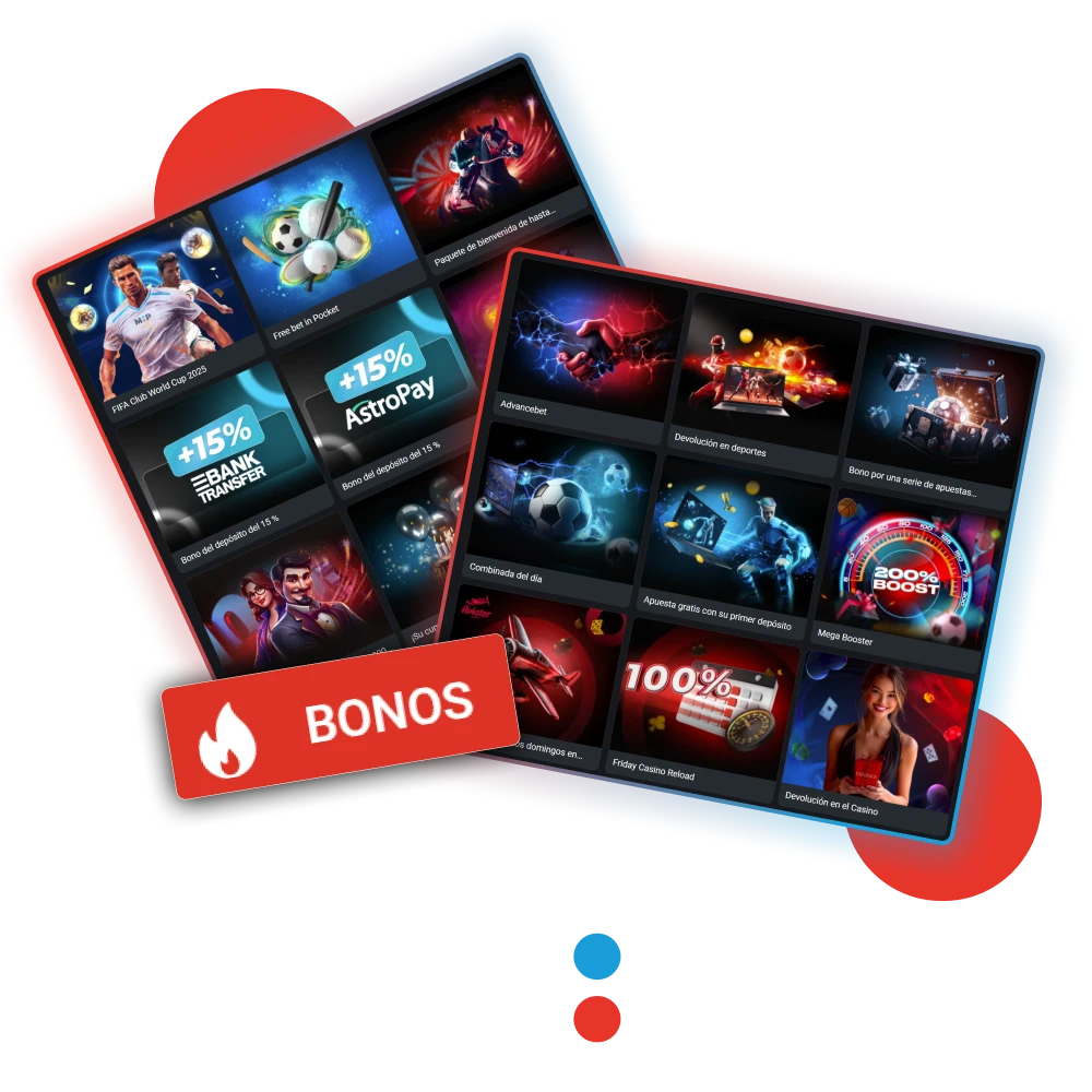 Diferentes bonos para todos los jugadores de Megapari en Argentina.