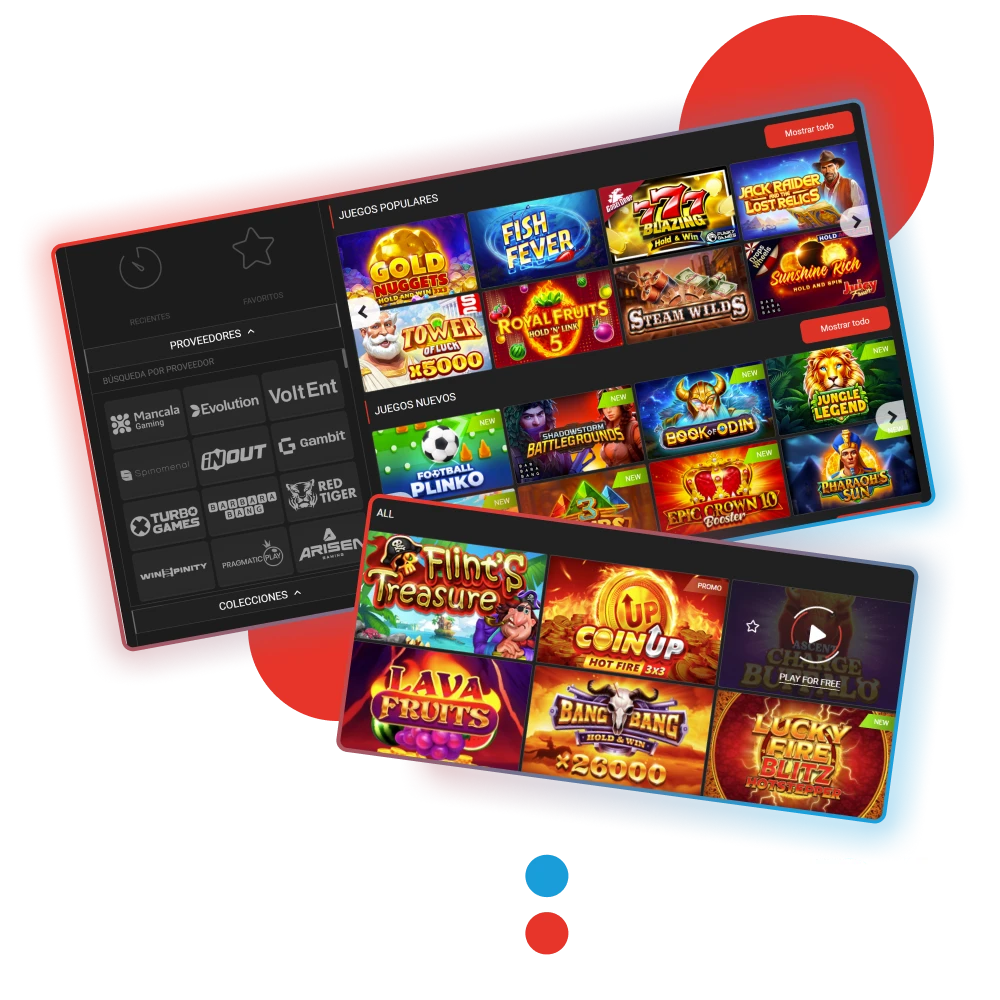 Elige Megapari y disfruta de un gran número de tragamonedas.