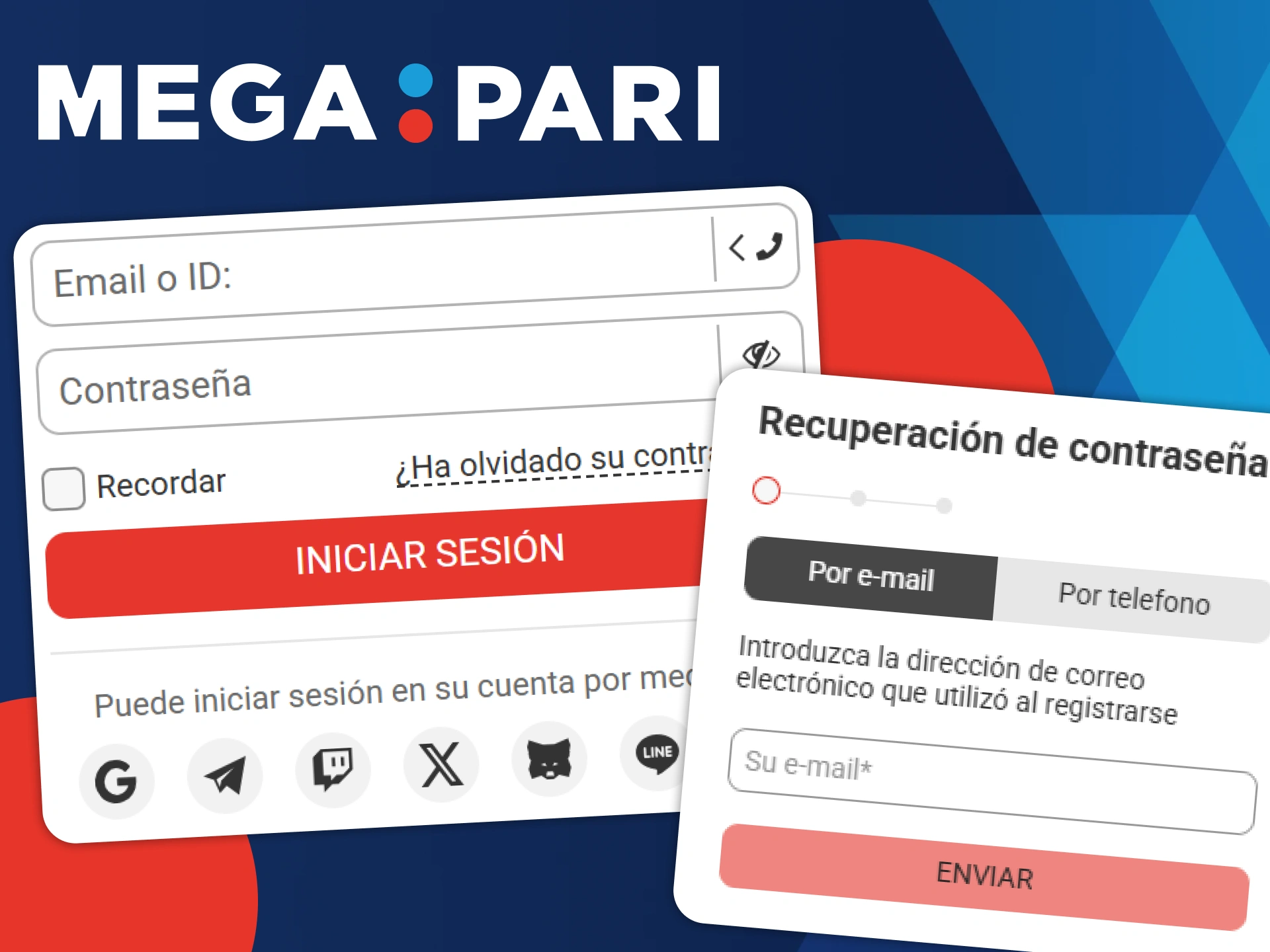 Realiza tu Megapari Iniciar Sesión para acceder a las mejores apuestas.