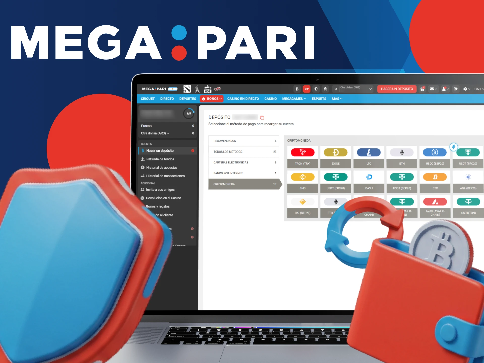 Descubrí los beneficios de apostar con criptomonedas en la plataforma Megapari.